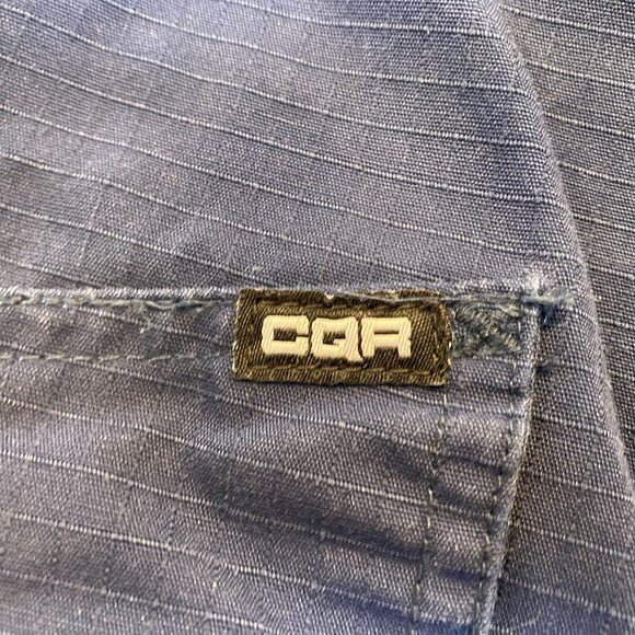 CQR Mens Ripstop Cargo Pants 34x32 Navy Blue Durable Polyester & Cotton Blend - Picture 10 of 10